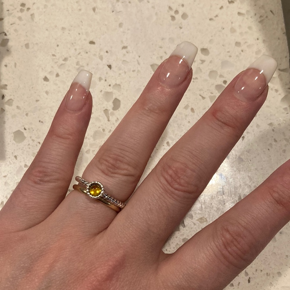 Silver plated ring
